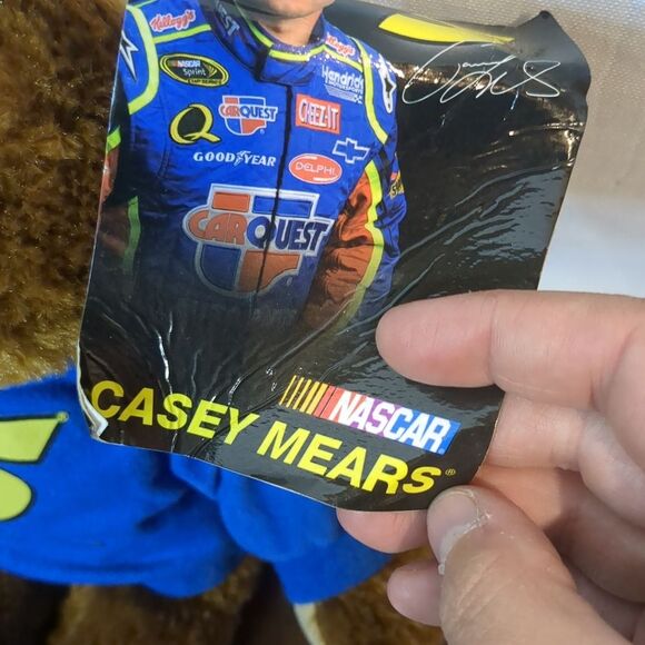 Nascar Plush Teddy with Hoodie #5 Casey Mears - Picture 4 of 8